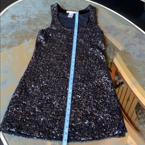 Alice and Olivia Sequins black cocktail dress